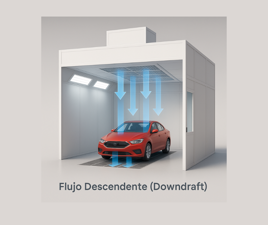 cabina de pintura downdrafth