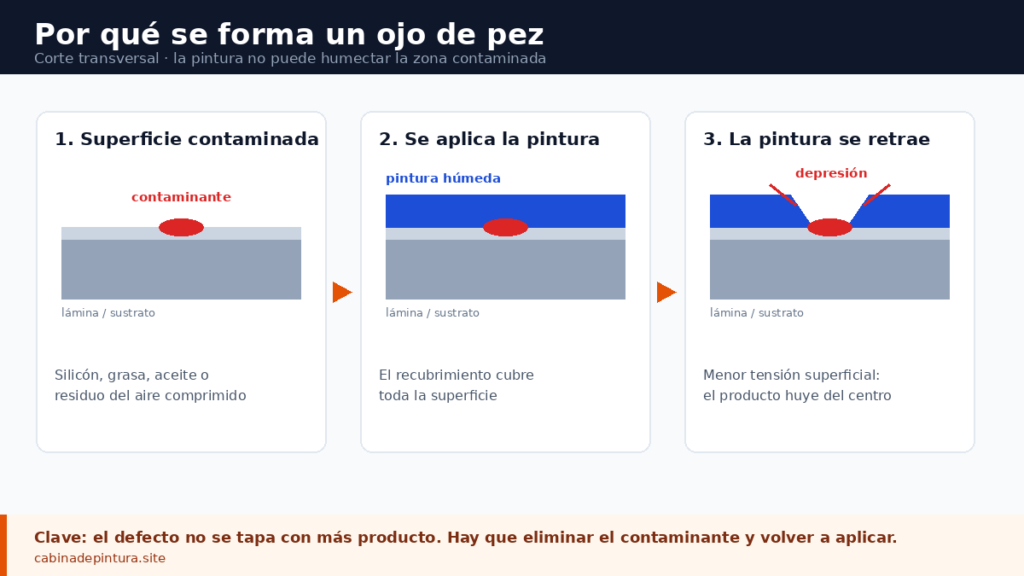 explicacion del ojo de pescado en la pintura